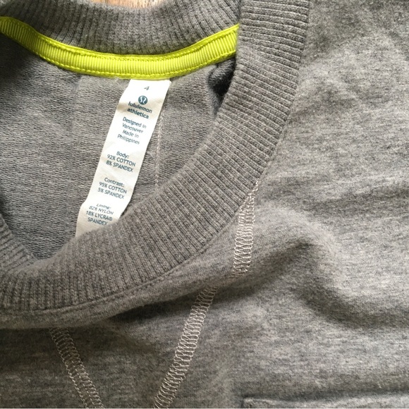 Lululemon Short Sleeve Mudra Sweatshirt Size 6 - Picture 4 of 6